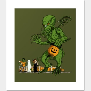 Cthulu or Treat Posters and Art